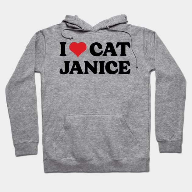 I Heart Cat Janice v2 Hoodie by Emma